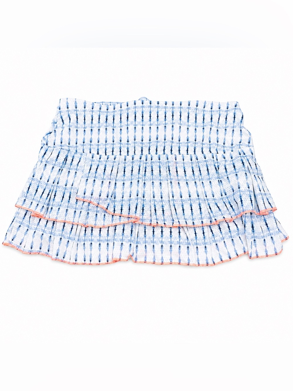 Lucky in Love Tennis Skort Women size L white Tiered Ruffle Pickleball Golf